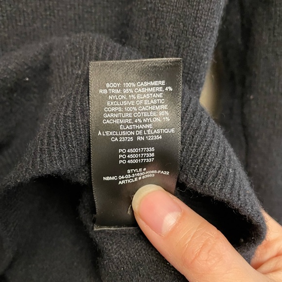 Aritzia Black Long Sleeve Polo Sweater - Picture 5 of 6